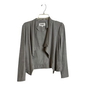 BB Dakota Faux Suede Jacket Gray Small